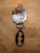 PlastiColor Batman Symbol Metallic Keychain Key Ring New