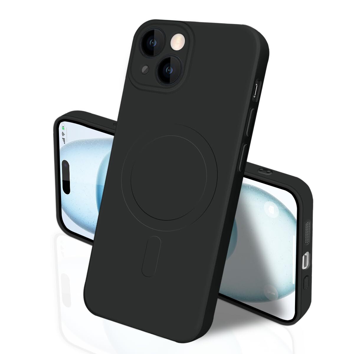 for iphone 15 MagSafe case with magnet silicone iPhone 15 cover smartphone  656