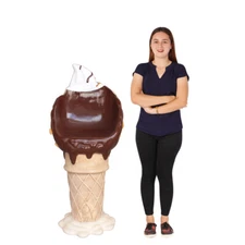 Ice Cream Bar Stool - Ice Cream Bar Stool with Vanilla Chocolate and Nuts