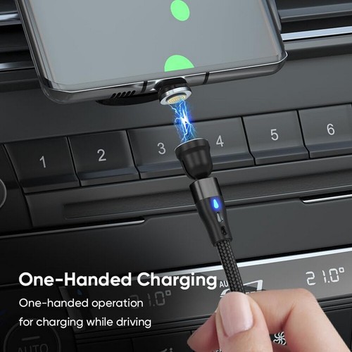 Magnetic USB C to Type C iOS Micro PD 60W Fast Charging Data Cable Right Angle - 第 19/42 張圖片