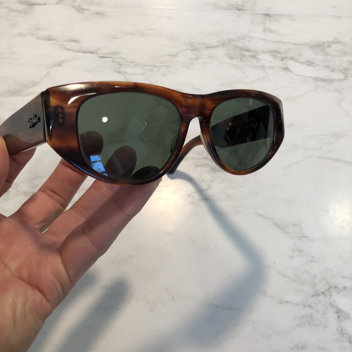 VINTAGE B&L RAYBAN W0586 THICK MOCK TORTOISE G15 DEKKO  display picture 1