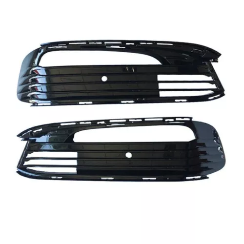 Left+Right Front Bumper Fog Lights Mesh Grill Cover For BMW 740i 750i 2016-2017 - Picture 3 of 6