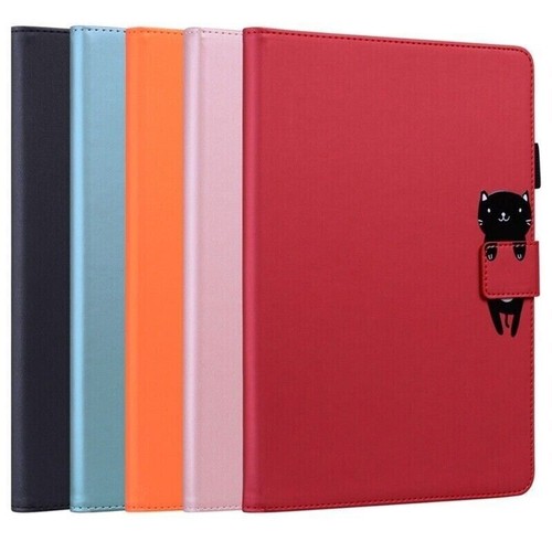 Leather Frog Cat Panda Wallet Phone Case For iPad Air Pro 11" 13" M2 M4 2024 - 第 2/70 張圖片