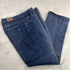 Vtg Lee Riders Jeans Women's 30x30 12 S Dark Blue High Rise WPL6428 Cotton READ