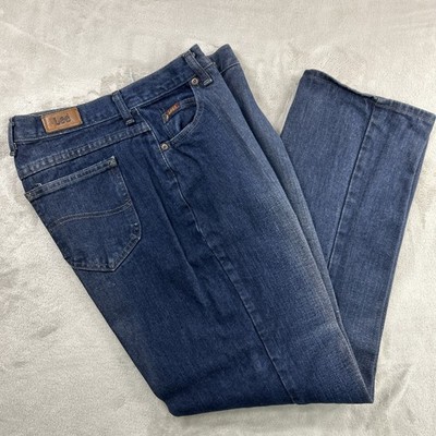 Vtg Lee Riders Jeans Women's 30x30 12 S Dark Blue High Rise WPL6428 Cotton READ