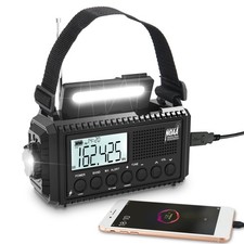 Auto NOAA Digital 5000 Weather Radio with Backlit LCD Screen, 5 Way Powered S...