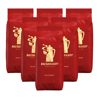 Hausbrandt Academia, 1000g Ganze Bohne, 6er Pack