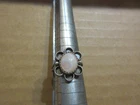 VINTAGE HANDCRAFTED 925 NATIVE AMERICAN MOP RING SIZE 5