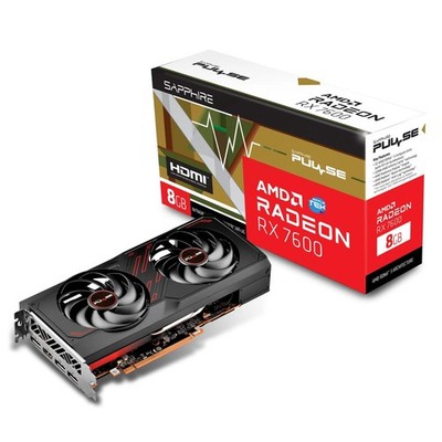 Saphir Pulse AMD Radeon Rx 7600 8gb Gddr6 Grafikkarte Gaming Editing Grafik_