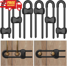 Cabinet Locks Baby Proofing,Child Proof Cabinet Locks,6 Pack Adjustable U Shaped