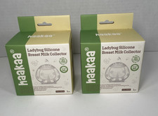 2 Haakaa Ladybug Silicone Breast Milk Collector each 5oz./150 ml. New in Box