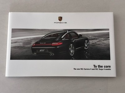 Porsche 997.2 911 Carrera & Targa 4 4S Models Brochure - To The Core - 06/2008