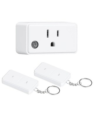 TREEWELL Remote Control Outlet with 2 Remotes, 200 FT Long Range Wireless Lig...