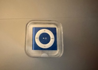 BRAND NEW Apple iPod Shuffle 4th Gen 2GB RARE BLUE COLOR- NEW BATTERY INSTALLED
