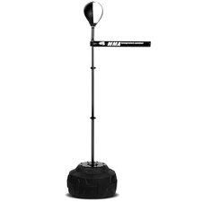 Spinning Bar Boxing 360°Black White Speed Trainer Standing Punching Bag Adjus...