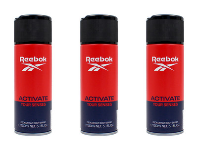 Reebok Activate your Senses Deodorant Deospray , 3x150ml EAN8436611101850