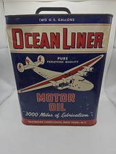 Original Vintage Ocean Liner Motor Oil 10.5