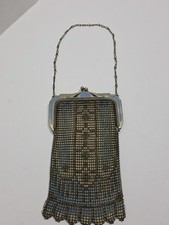 Stunning Vintage Art Deco bead Lite mesh purse by Whiting Davis - Gorgeous