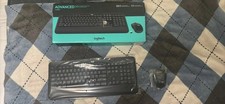 Logitech ADVANCED Black Wireless Keyboard  Mouse Combo USB-A 920-008671 NEW