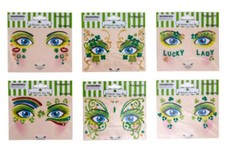St Patrick's Day Tattoos - Temporary Glitter Face Art Embellishments Costum...