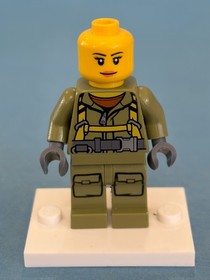 LEGO City Minifig cty0681 - Female Volcano Explorer - Light Scratches/No Cracks