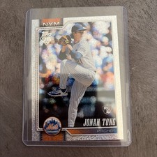 2026 Topps Series 1 MLB Celebration Parallel Rookie #4 Jonah Tong New York Mets