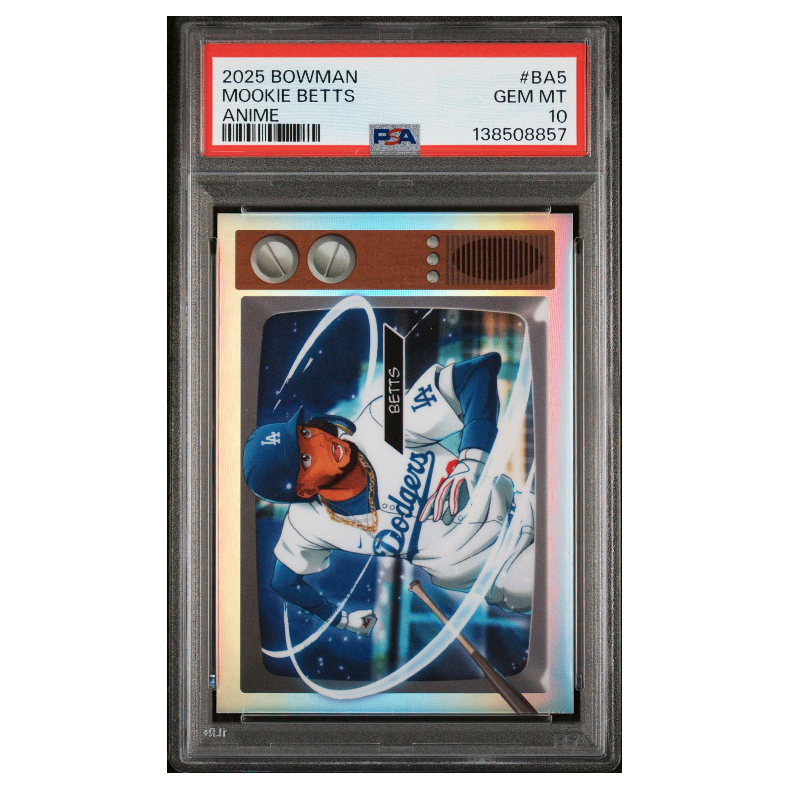 MOOKIE BETTS #BA5 psa 10 2025 Bowman anime Baseball Card MLB