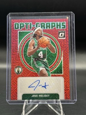  2024-25 PANINI DONRUSS OPTIC OPTI-GRAPHS AUTO CHOICE RED JRUE HOLIDAY