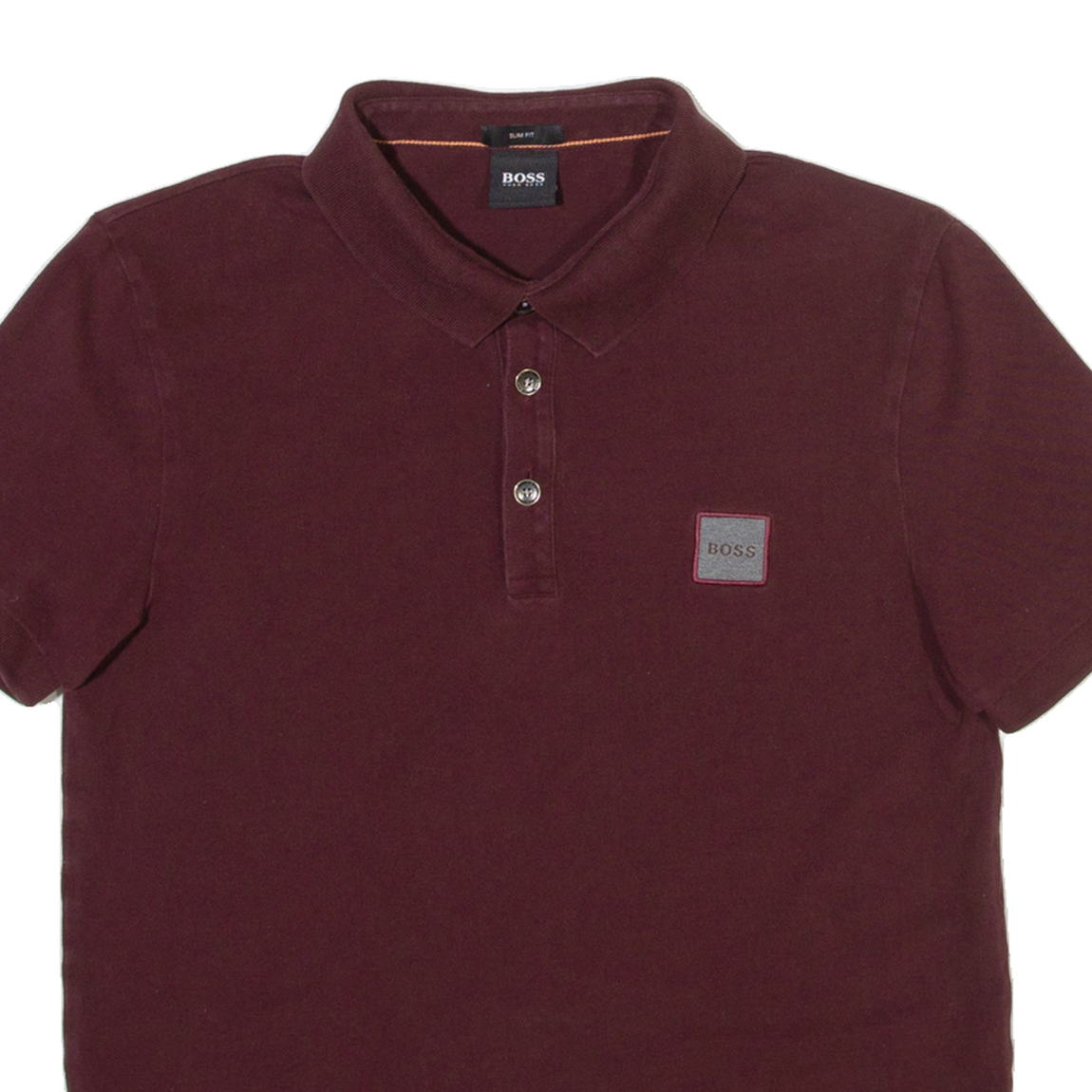 HUGO BOSS Slim Fit Boys Polo Shirt Maroon M - Picture 2 of 6