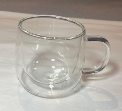 CNGlass  Double Walled Insulated Glass Mug,  1 piece