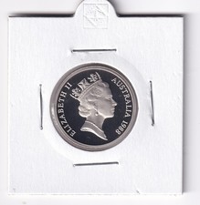 AUSTRALIAN PROOF: 1988  10 CENT COIN  IN 2X2 HOLDER #404