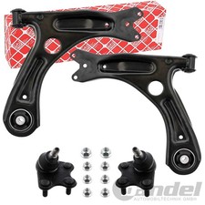 2x FEBI QUERLENKER + TRAGGELENKE VORNE für VW UP + SKODA CITIGO + SEAT Mii