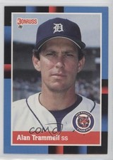 1988 Donruss Alan Trammell (Solid Blue Upper Right Corner) #230 HOF h6c