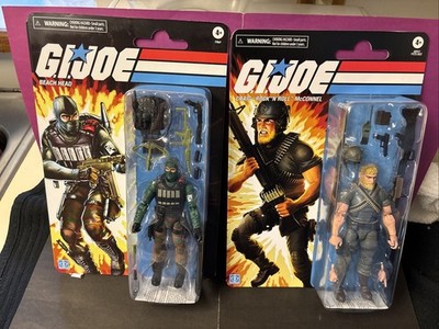 G.I.Joe Retro Classified Lot Of 2 Craig ''Rock 'N Roll'' McConnell & Beach Head