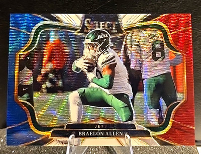 2025 Panini Select Braelon Allen Field Level Tri Color /99 Jets