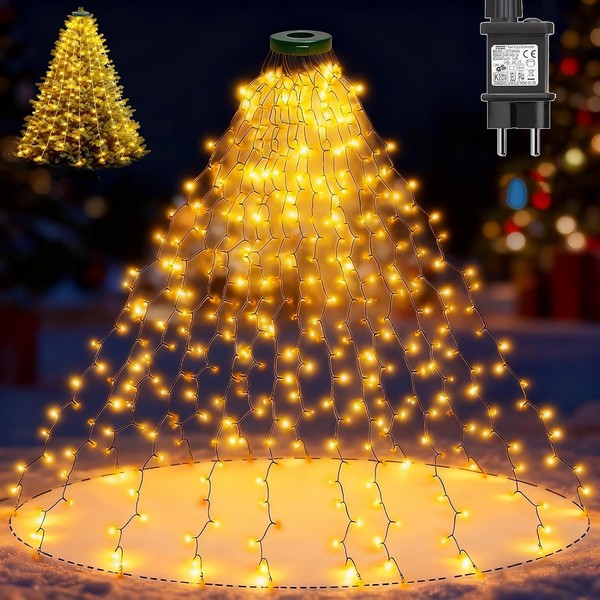 Joycome Lichterkette Weihnachtsbaum 2M 400 LED Christbaumbeleuchtung | 8 Modi-image