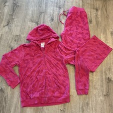 Disney Store Mickey Mouse Pink Terry Cloth Lounge Set Ladies Large