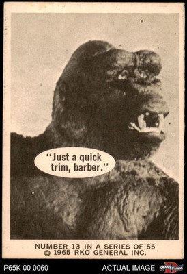 1965 Donruss King Kong #13 Just A Quick Trim, Barber 6 - EX/MT