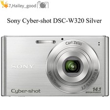 Sony Cybershot DSC-W320 CCD Vintage Digital Camera 14.1MP 4x Optical Zoom Silver