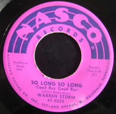 Warren Storm - So Long So Long / I've Got My Heart In My Hand (7'', Single)