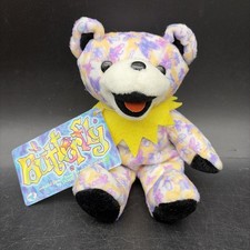 Butterfly 7" Grateful Dead Bean Bear With Tag Series 7 Liquid Blue