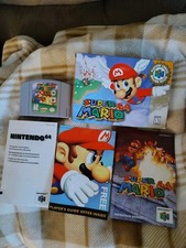 Super Mario 64 (Nintendo 64 n64) CIB Manual also inserts, plus Mario Party 2
