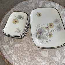 Gebäckteller mit 6 kleinen Serviertellern PMR Bavaria Jaeger & Co Porzellan