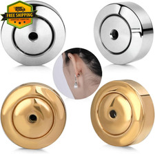4PCS Earring Backs for Droopy Ears Heavy Earrings Support Lifters White Gold
