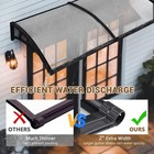 Yescom 80"x40" Door Window Awnings Exterior with Rain Gutter for Patio Outside — photo 3