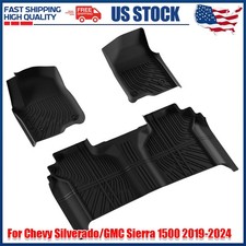 Para Chevy Silverado/GMC Sierra 1500 2019-2024 Crew Cab alfombrillas tapetes