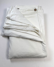 Bedsure Duvet King Linen Cotton Blend White Button Closure