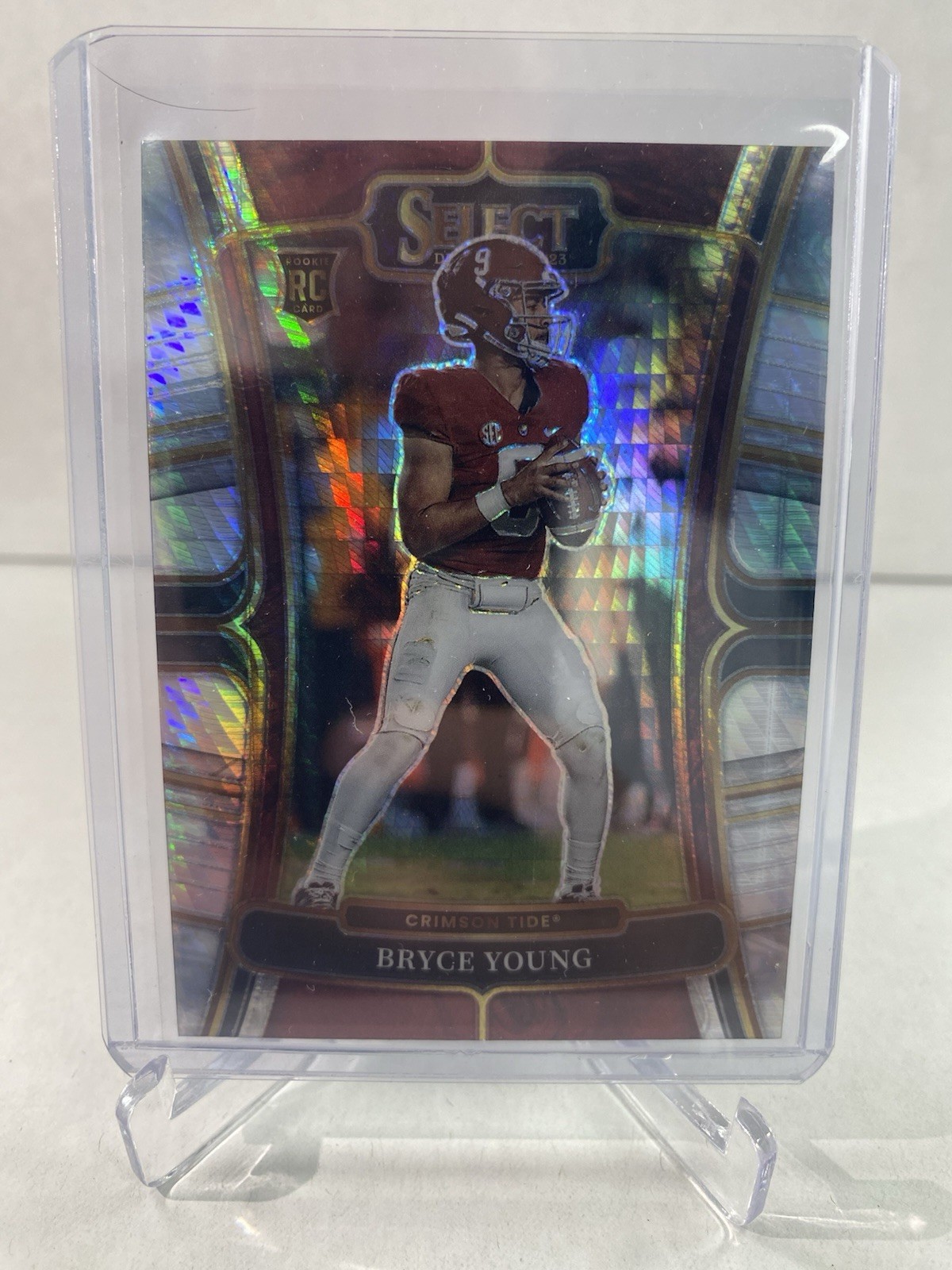 2023 Panini Select Draft Picks - Concourse Bryce Young #1 Hyper Prizm (RC)