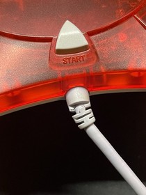 Sega Dreamcast Clear Red Controller + Matching Memory Card HKT-7700