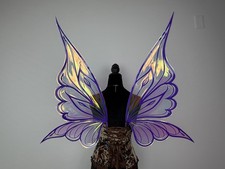 Purple Fairy Wings Adult, Woodland Elf Costume, Renaissance Festival Wings